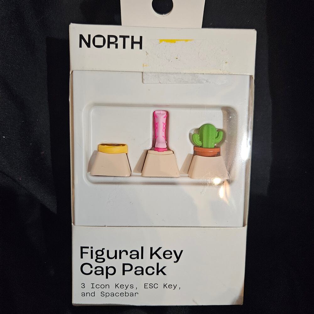 Figural Key Cap Pack Cactus and boots 3 Icon keys, Esc Key and spacebar